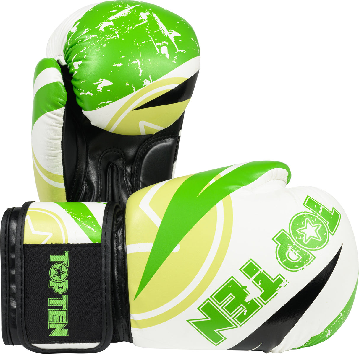 TOP TEN boxing gloves “Urban Arts” bluewhite 12 oz Green - White at Bytomic Trade and Wholesale