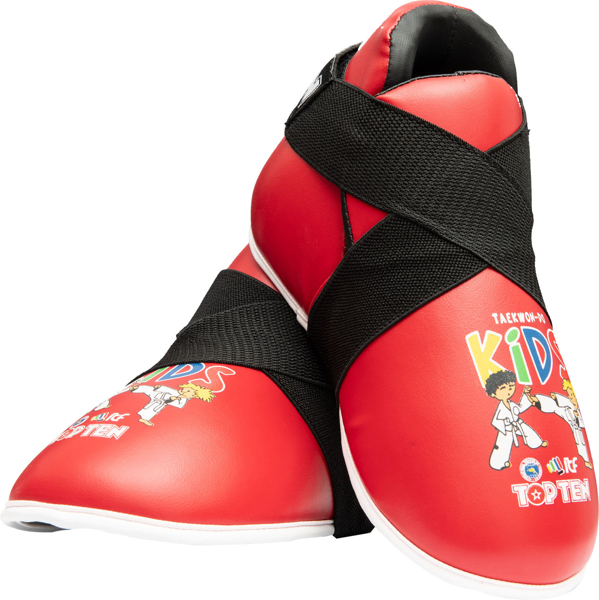 TOP TEN Kicks “ITF Kids” foot protector foot gear Red at Bytomic Trade and Wholesale