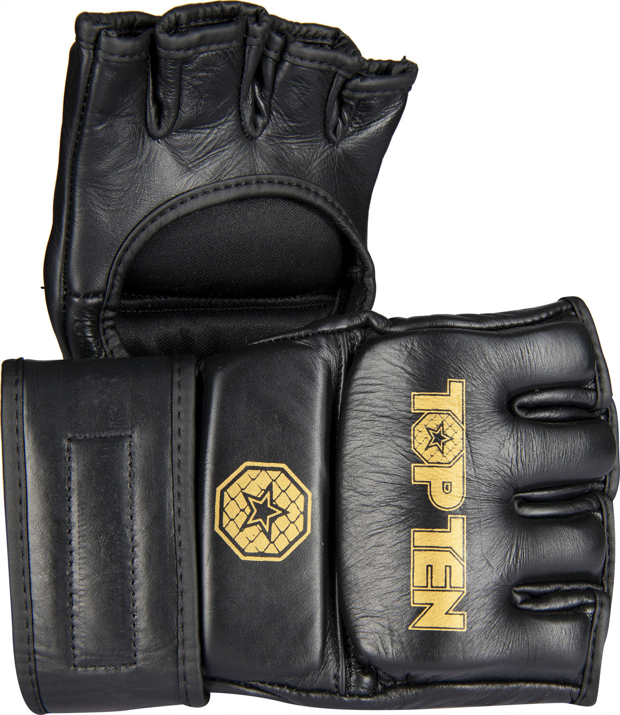 TOP TEN MMA MMA competition gloves “Competitor” Black - Gold M at Bytomic Trade and Wholesale