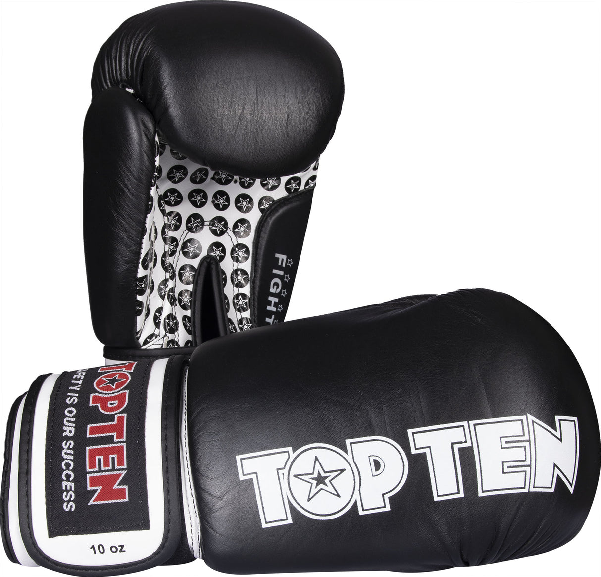 TOP TEN Boxing Gloves “Fight” 12 oz Black at Bytomic Trade and Wholesale