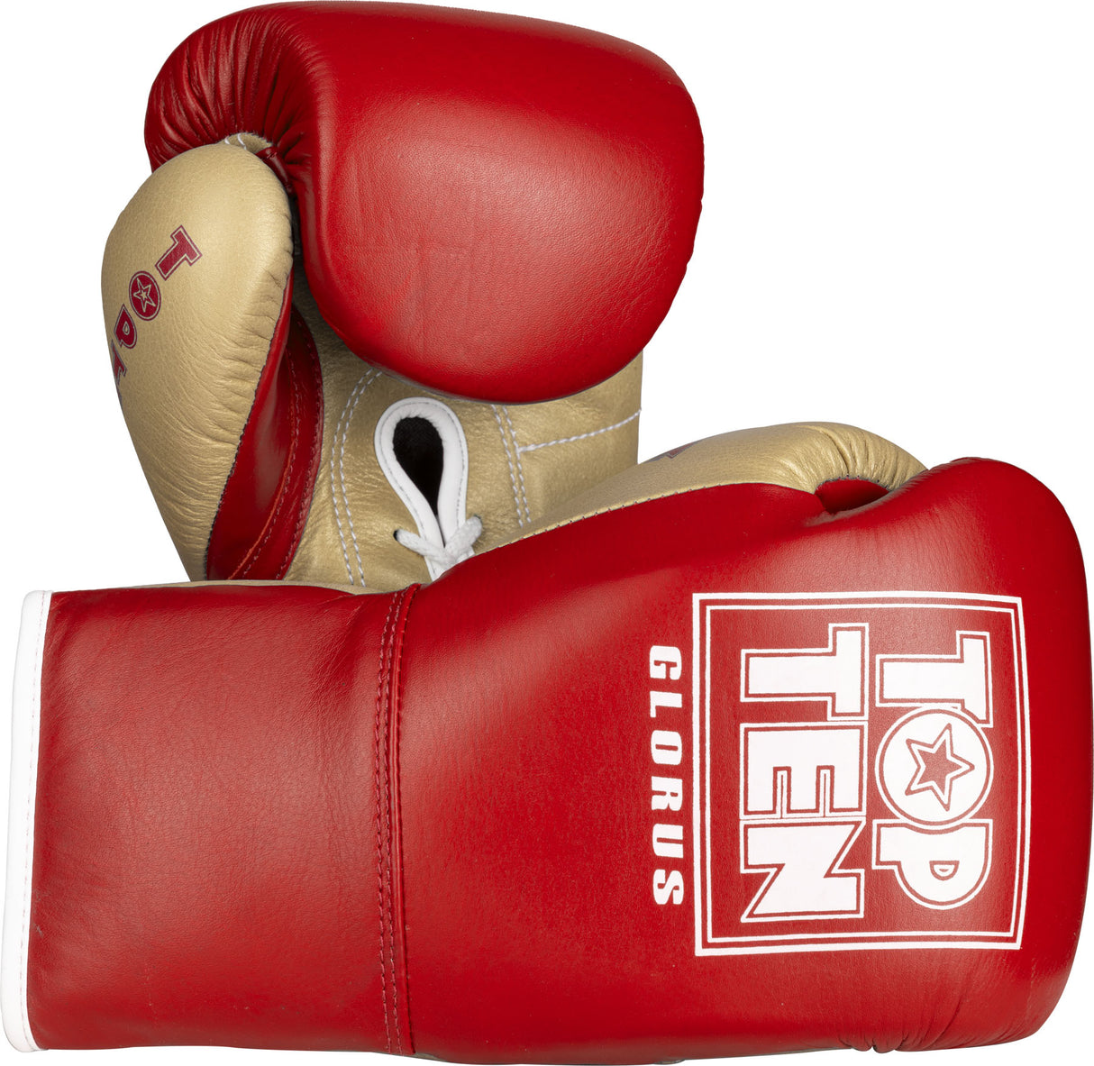 TOP TEN Boxhandschuhe “GLORUS” bluegold 10 oz Red - Gold at Bytomic Trade and Wholesale