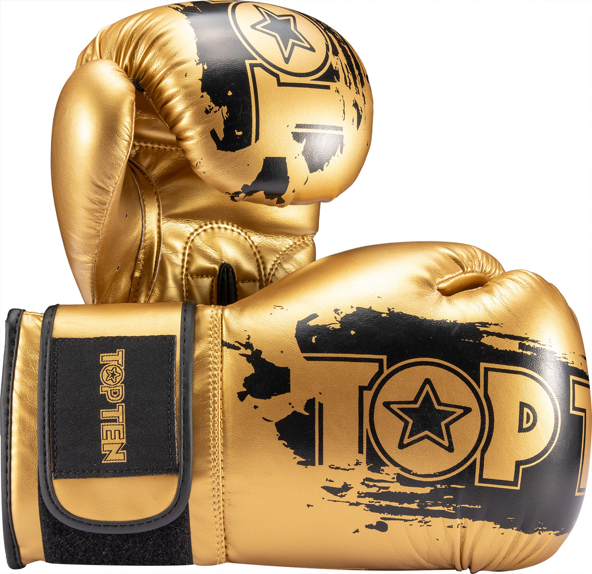 TOP TEN Boxing gloves “Power Ink Golden Star” 12 oz goldblack at Bytomic Trade and Wholesale