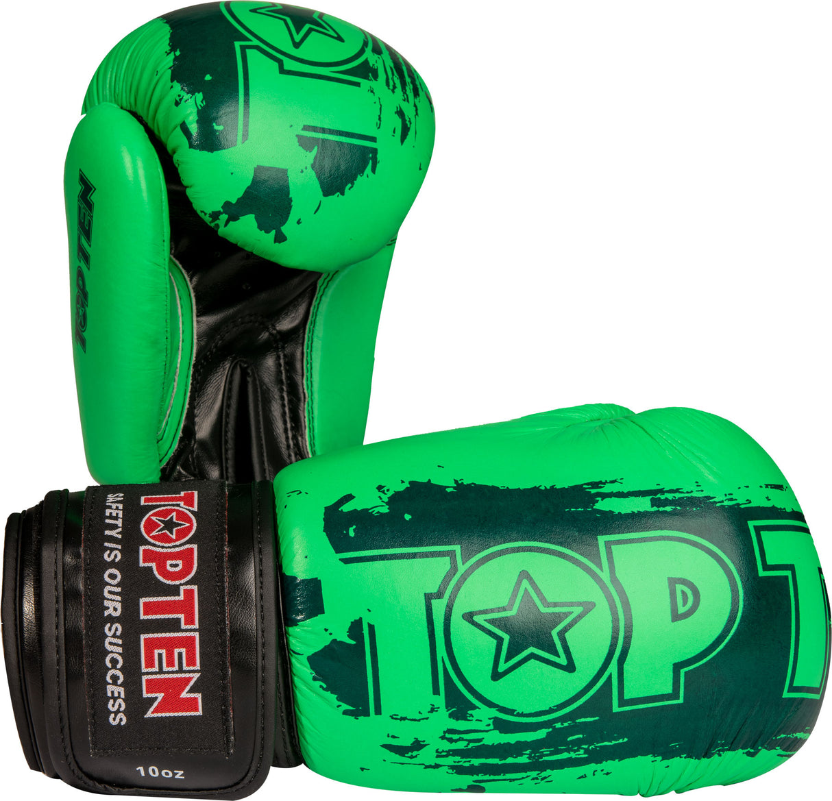 TOP TEN Boxing gloves “Power Ink” 10 oz SlimCut Green at Bytomic Trade and Wholesale
