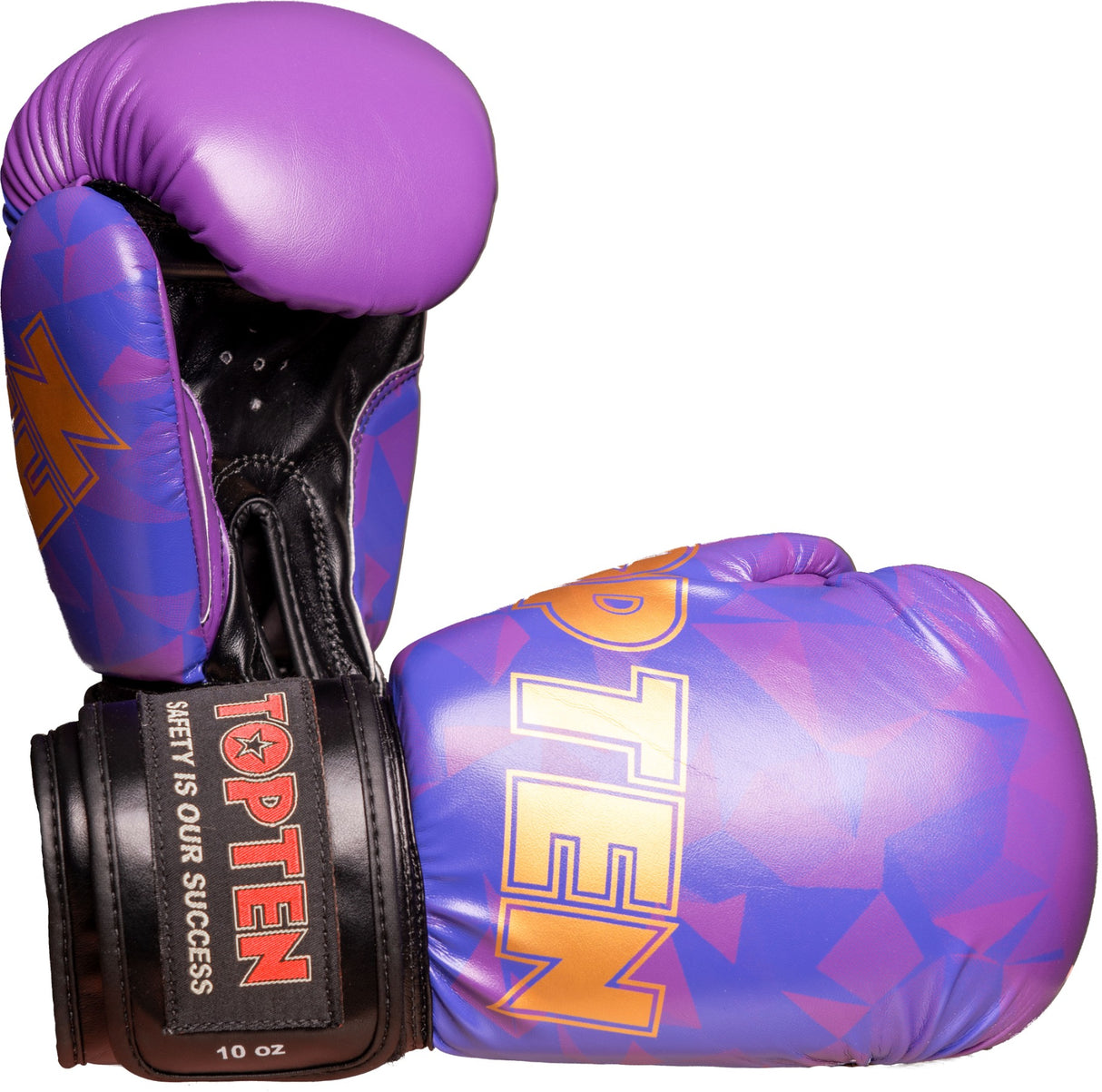 TOP TEN Boxing Gloves “PRISM” KidsCut blackgold 8 oz Purple at Bytomic Trade and Wholesale