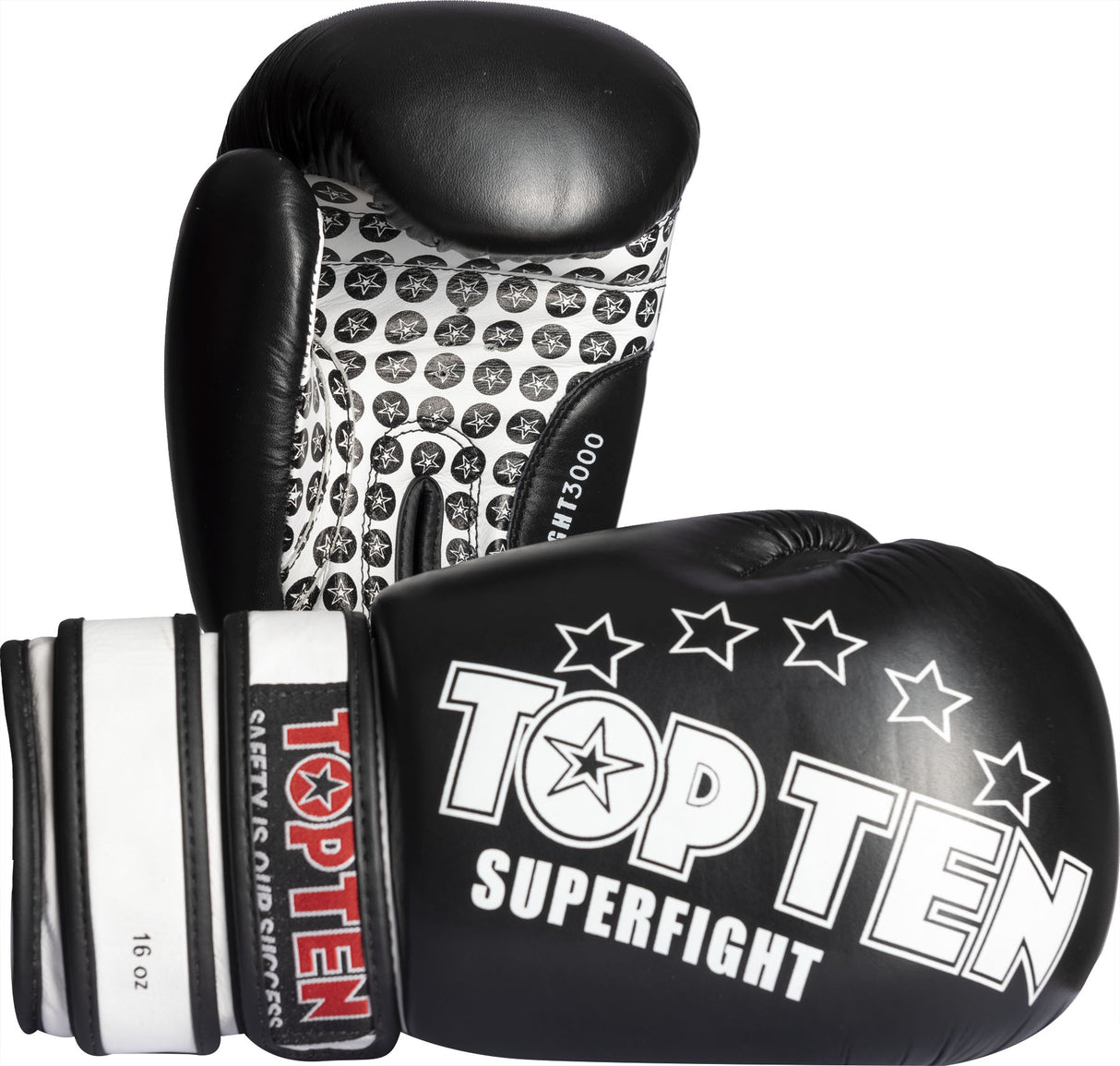 TOP TEN Boxing gloves “Superfight 3000” 18 oz Black at Bytomic Trade and Wholesale