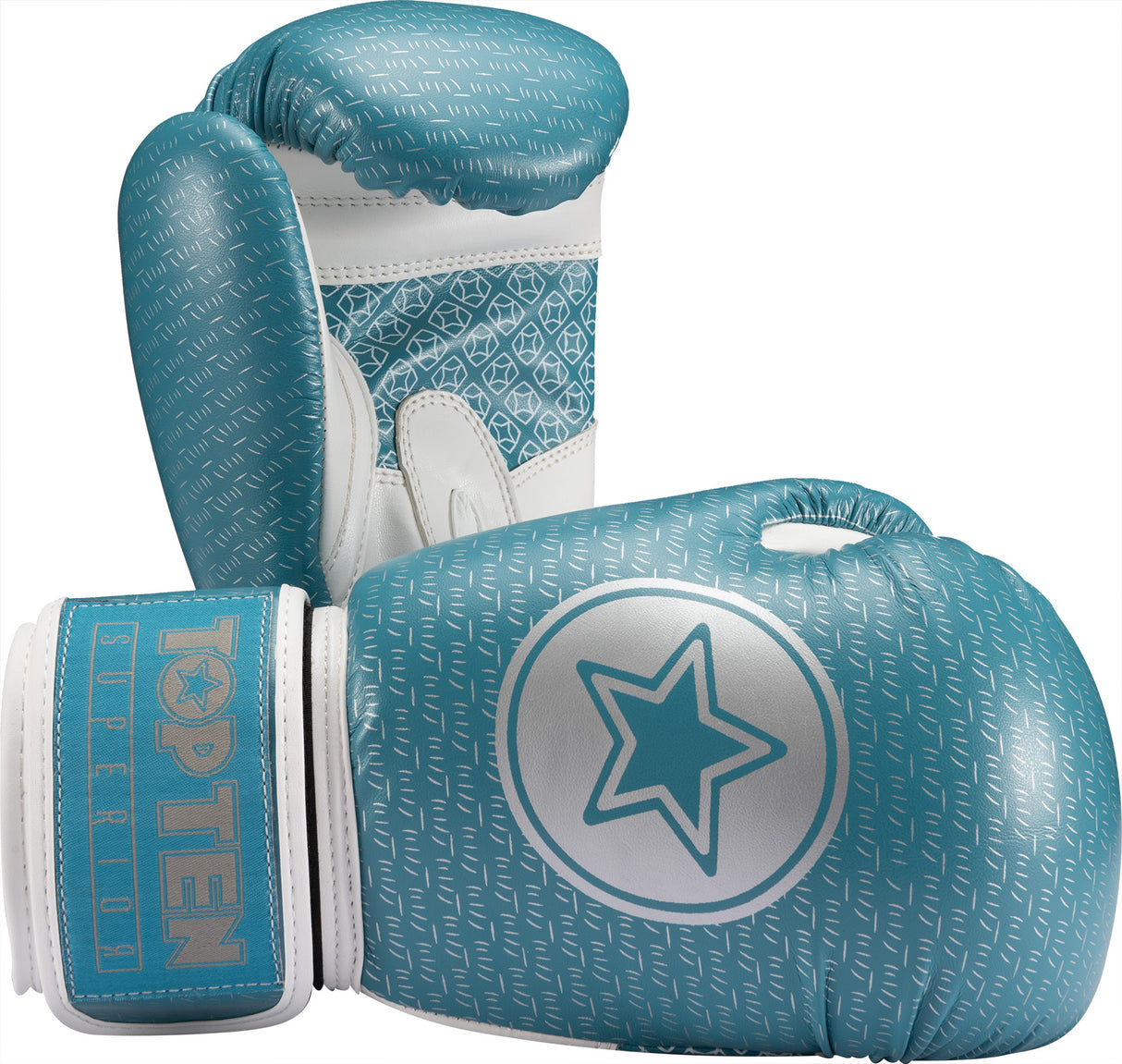 TOP TEN Boxing gloves “Superior” 10 oz SlimCut Blue at Bytomic Trade and Wholesale