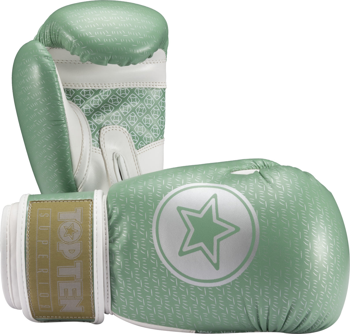 TOP TEN Boxing gloves “Superior” 10 oz SlimCut Green at Bytomic Trade and Wholesale