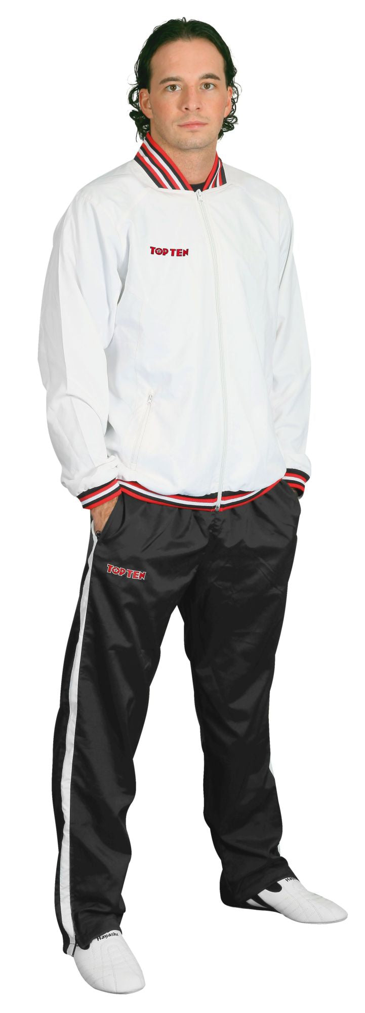 TOP TEN Jacket “Dry Fit Mix Up” White 160 cm S at Bytomic Trade and Wholesale