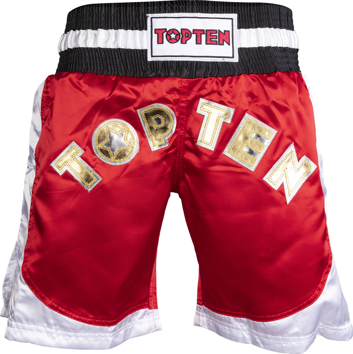 TOP TEN Kickboxing shorts “Kick Light” = bluewhite Red - White 150 cm XS at Bytomic Trade and Wholesale