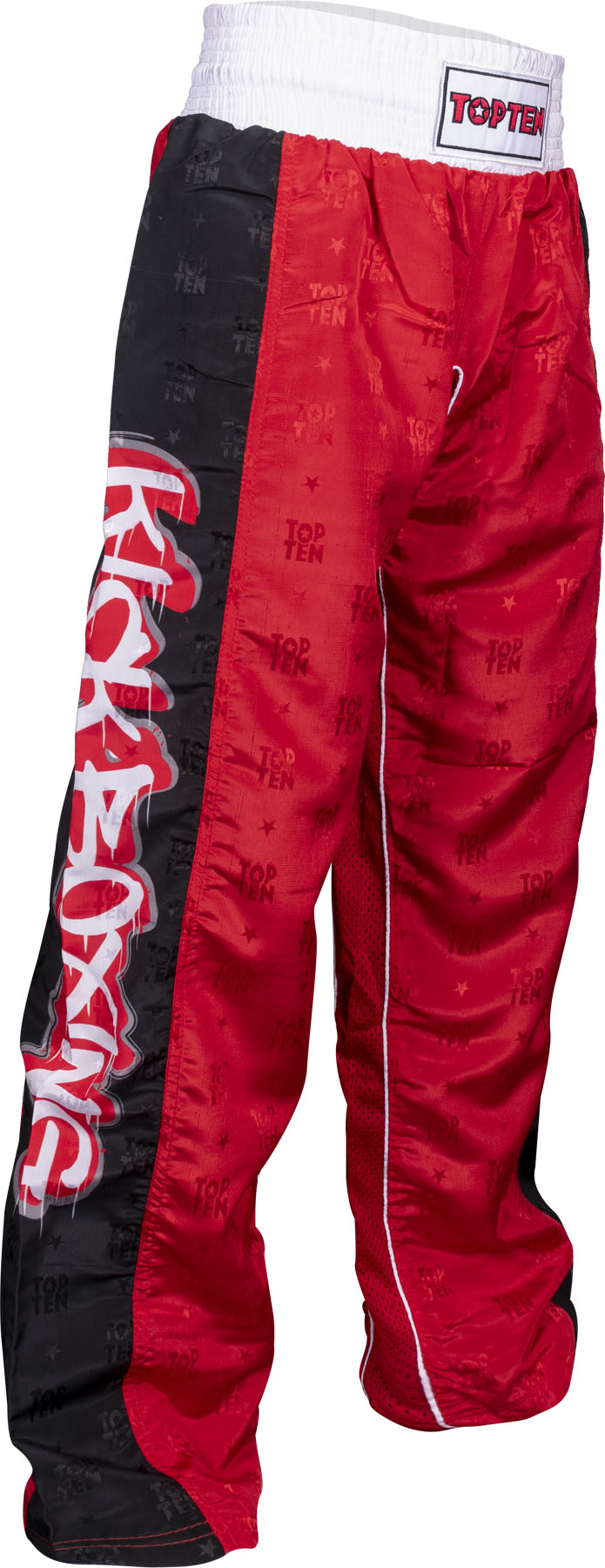 TOP TEN Kickboxing pants “Graffiti” = Red 130 cm 130 at Bytomic Trade and Wholesale