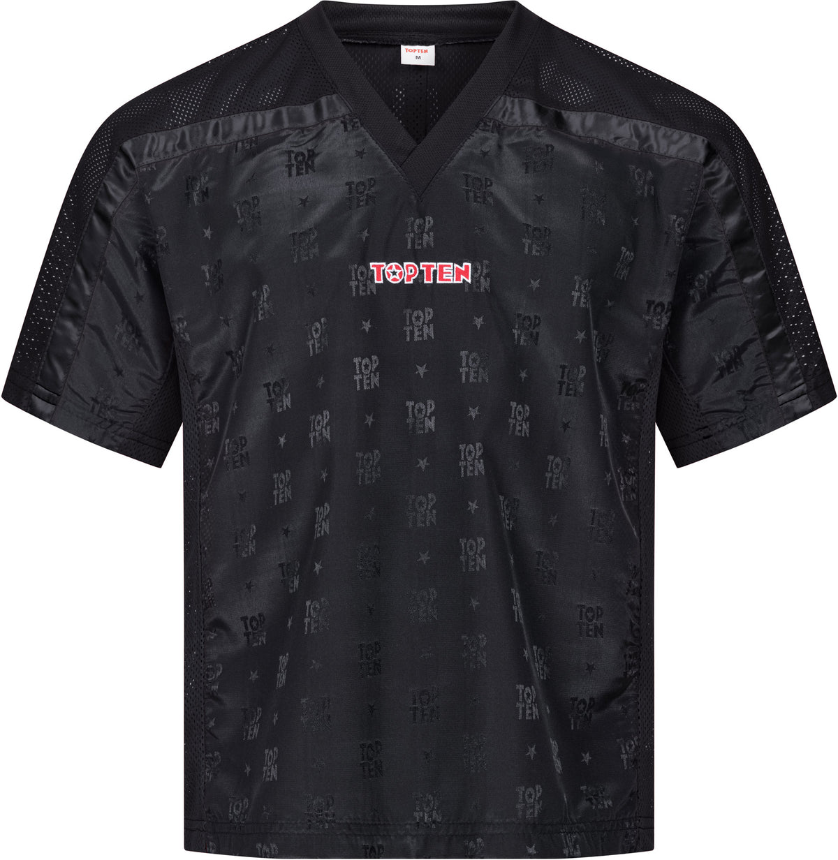 TOP TEN TShirt for kickboxing “Mesh” blackblack with WAKO label Black - Black 110 cm 110 at Bytomic Trade and Wholesale