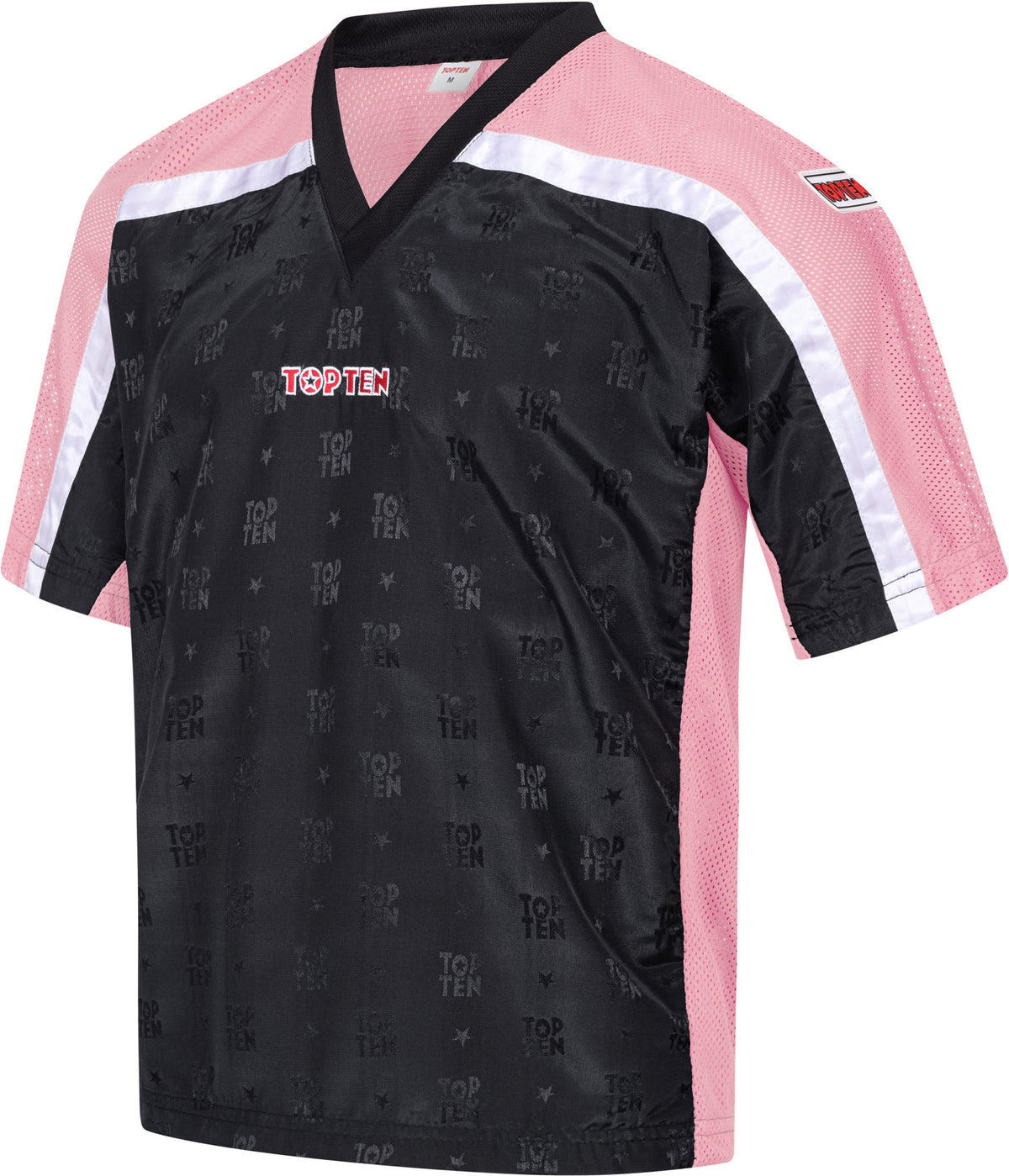TOP TEN TShirt for kickboxing “Mesh” blackblack with WAKO label at Bytomic Trade and Wholesale