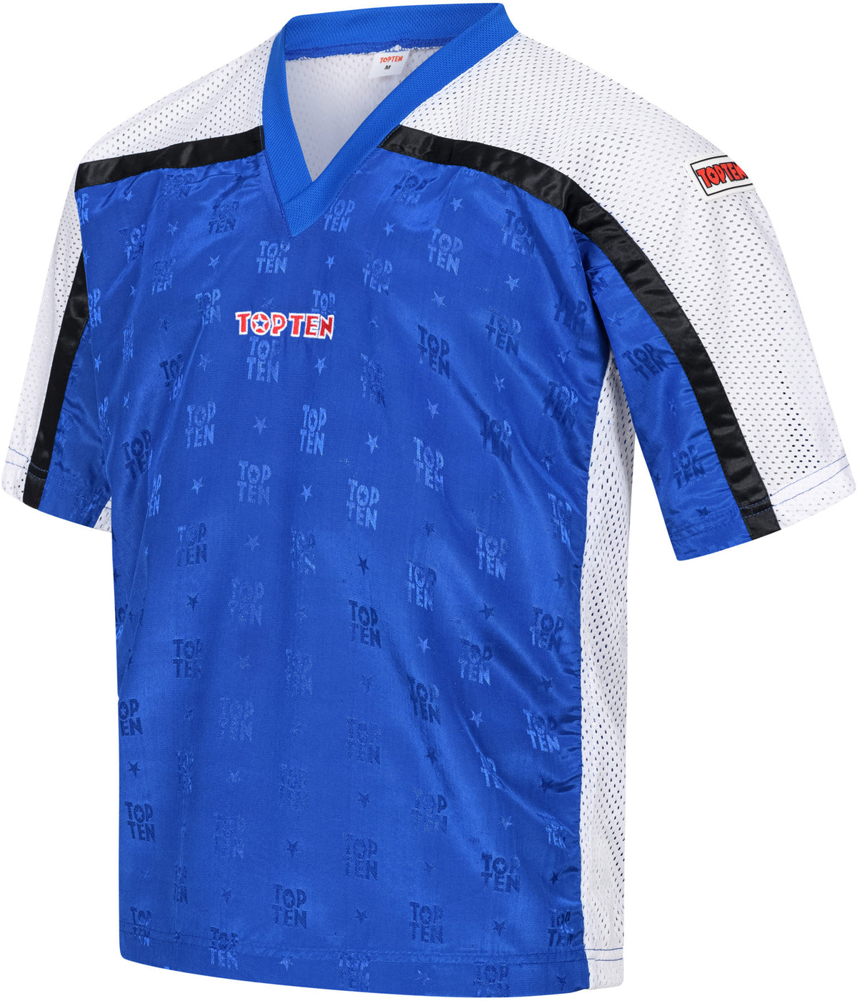 TOP TEN TShirt for kickboxing “Mesh” blackblack with WAKO label at Bytomic Trade and Wholesale
