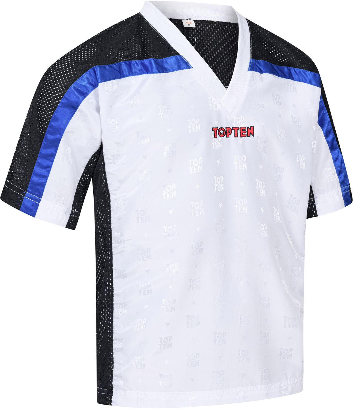 TOP TEN TShirt for kickboxing “Mesh” blackblack with WAKO label