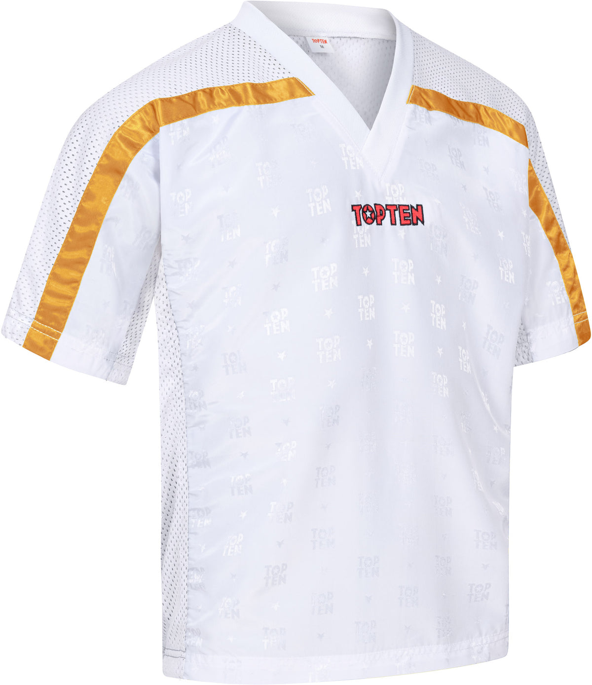TOP TEN TShirt for kickboxing “Mesh” blackblack with WAKO label