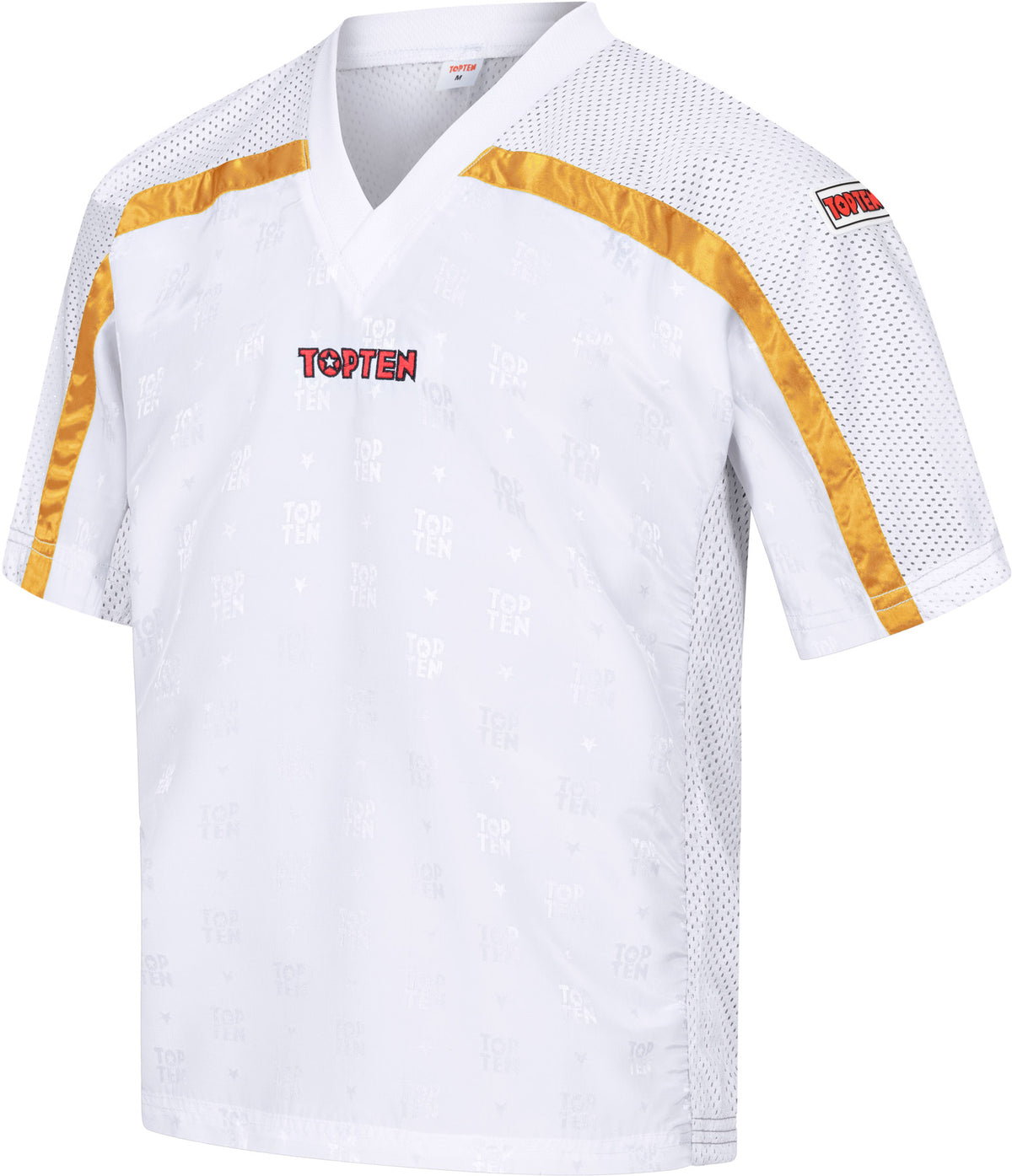 TOP TEN TShirt for kickboxing “Mesh” blackblack with WAKO label
