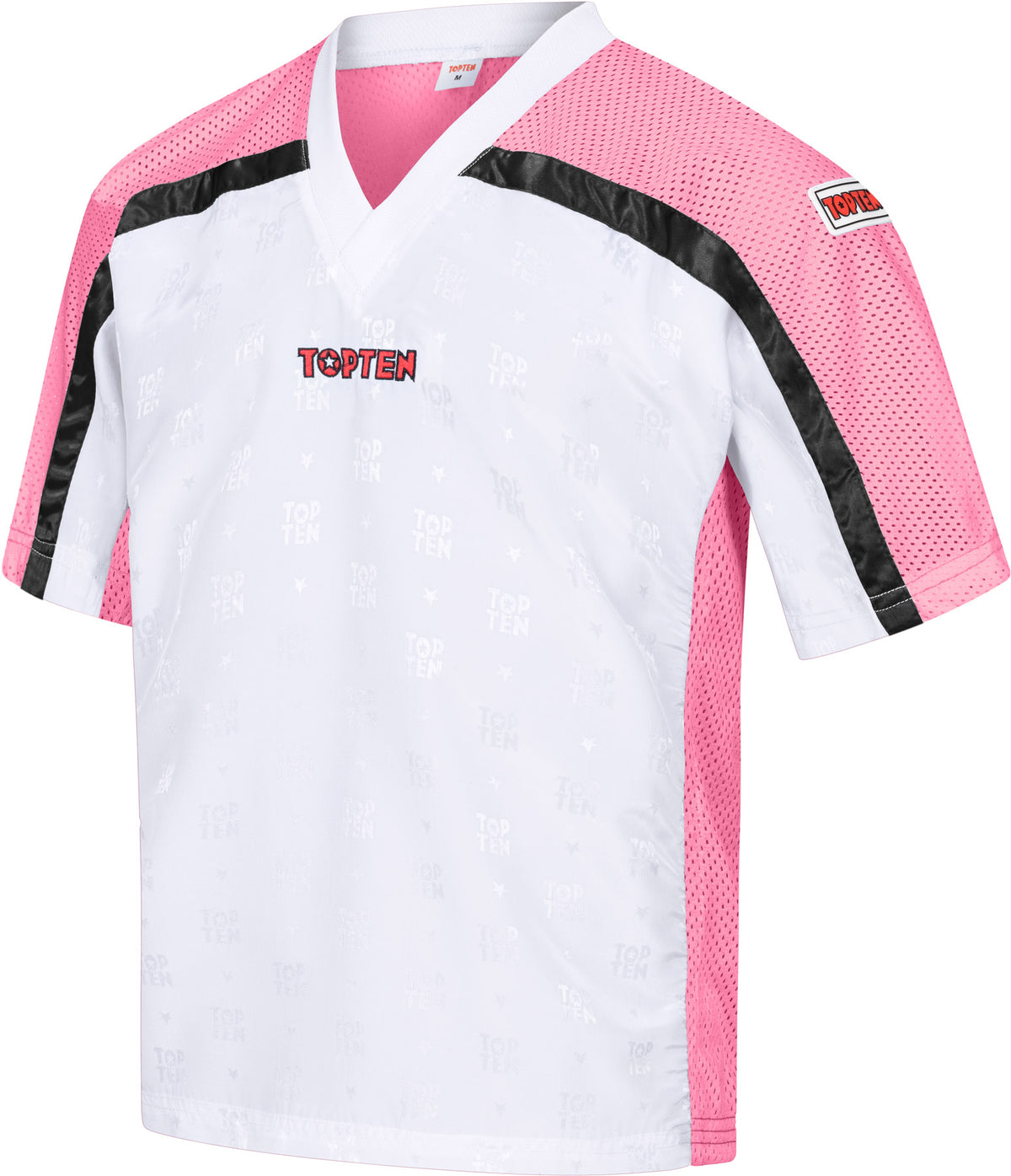 TOP TEN TShirt for kickboxing “Mesh” blackblack with WAKO label