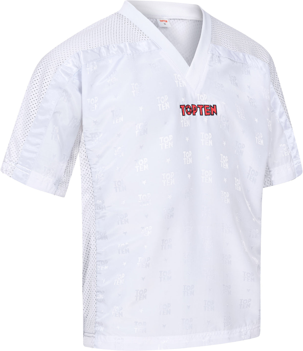 TOP TEN TShirt for kickboxing “Mesh” blackblack with WAKO label