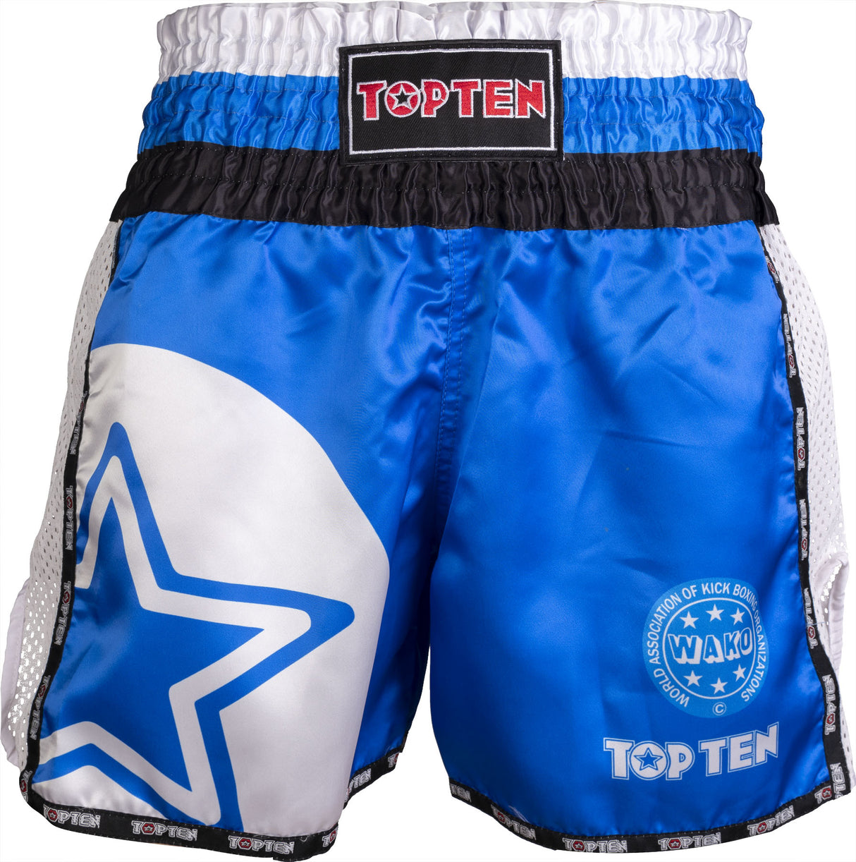 TOP TEN KickboxShorts TOP TEN “WAKO Star” Blue XXL at Bytomic Trade and Wholesale