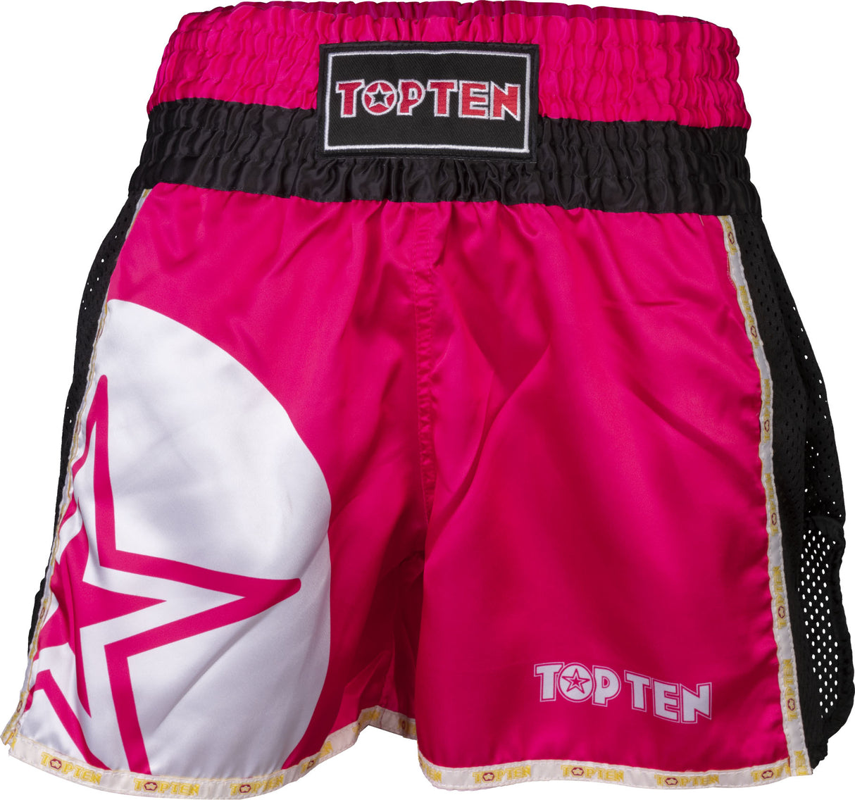 TOP TEN ThaiboxShorts “STAR” Pink M at Bytomic Trade and Wholesale