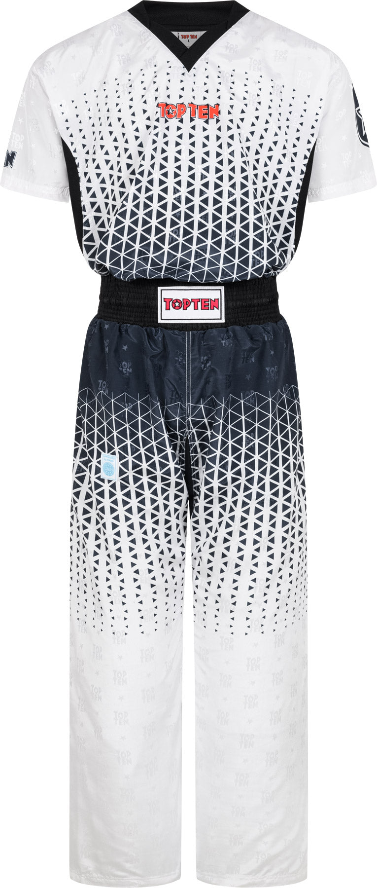 TOP TEN Kickboxing uniform “Grafic” blueblack at Bytomic Trade and Wholesale