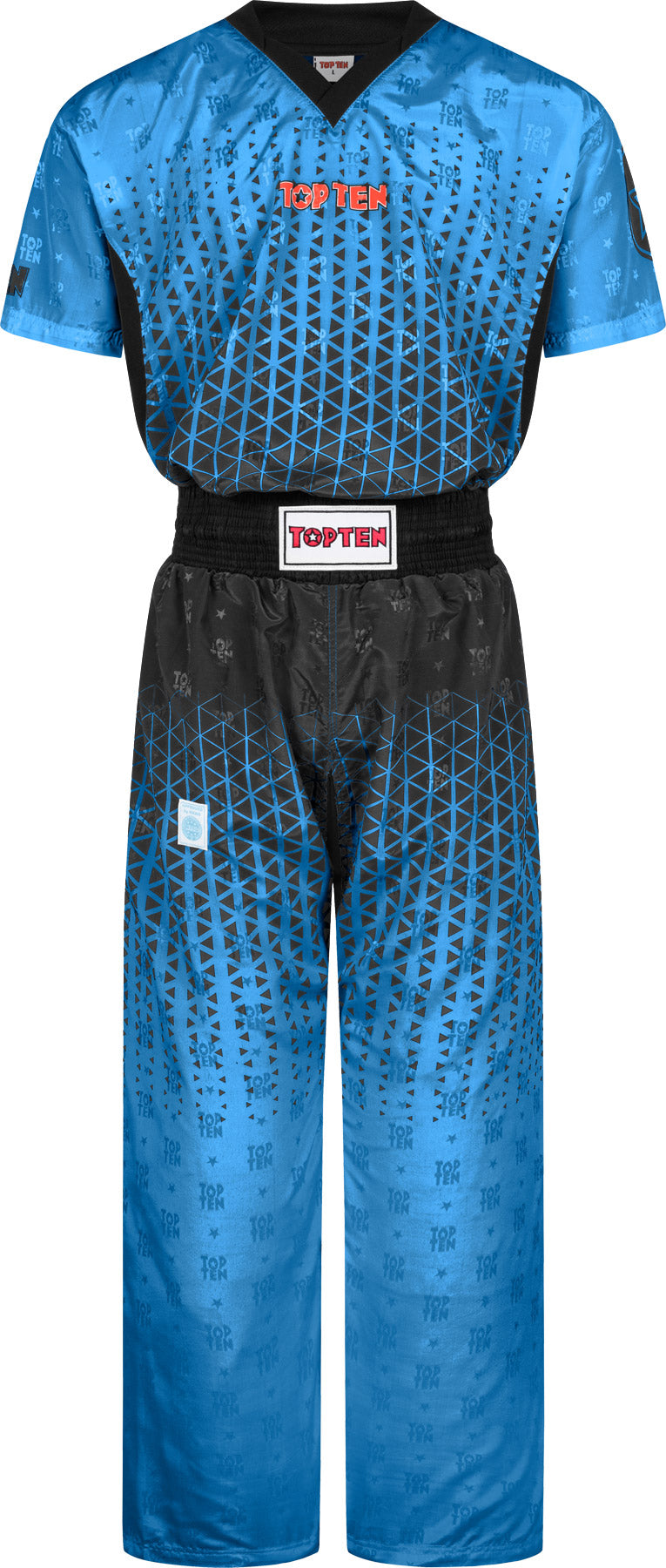 TOP TEN Kickboxing uniform “Grafic” blueblack at Bytomic Trade and Wholesale