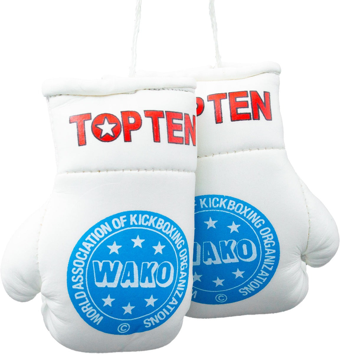 TOP TEN Mini boxing gloves “WAKO” White at Bytomic Trade and Wholesale