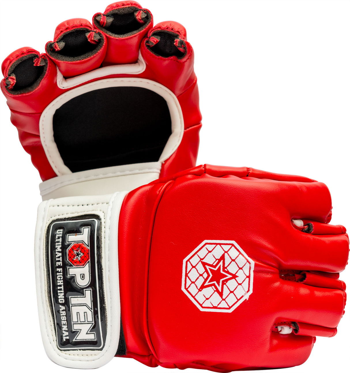TOP TEN MMA MMA Striking Gloves “Striking CType” blackorange Red - White M at Bytomic Trade and Wholesale