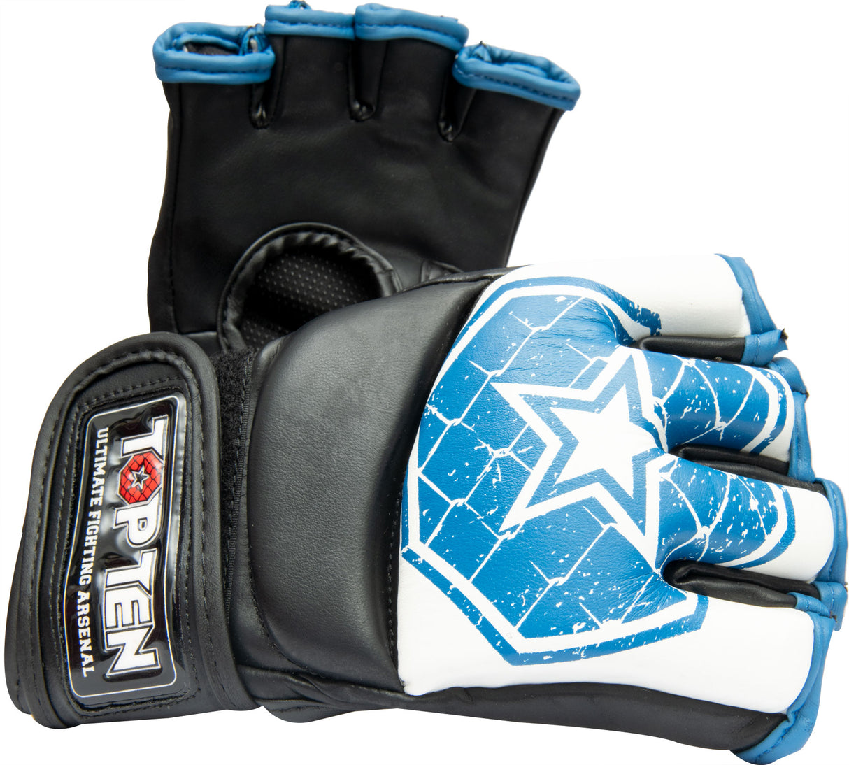 TOP TEN MMA MMA gloves “Octagon” whiteblue White - Blue S at Bytomic Trade and Wholesale