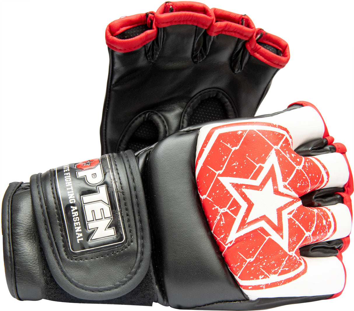 TOP TEN MMA MMA gloves “Octagon” whiteblue White - Red S at Bytomic Trade and Wholesale