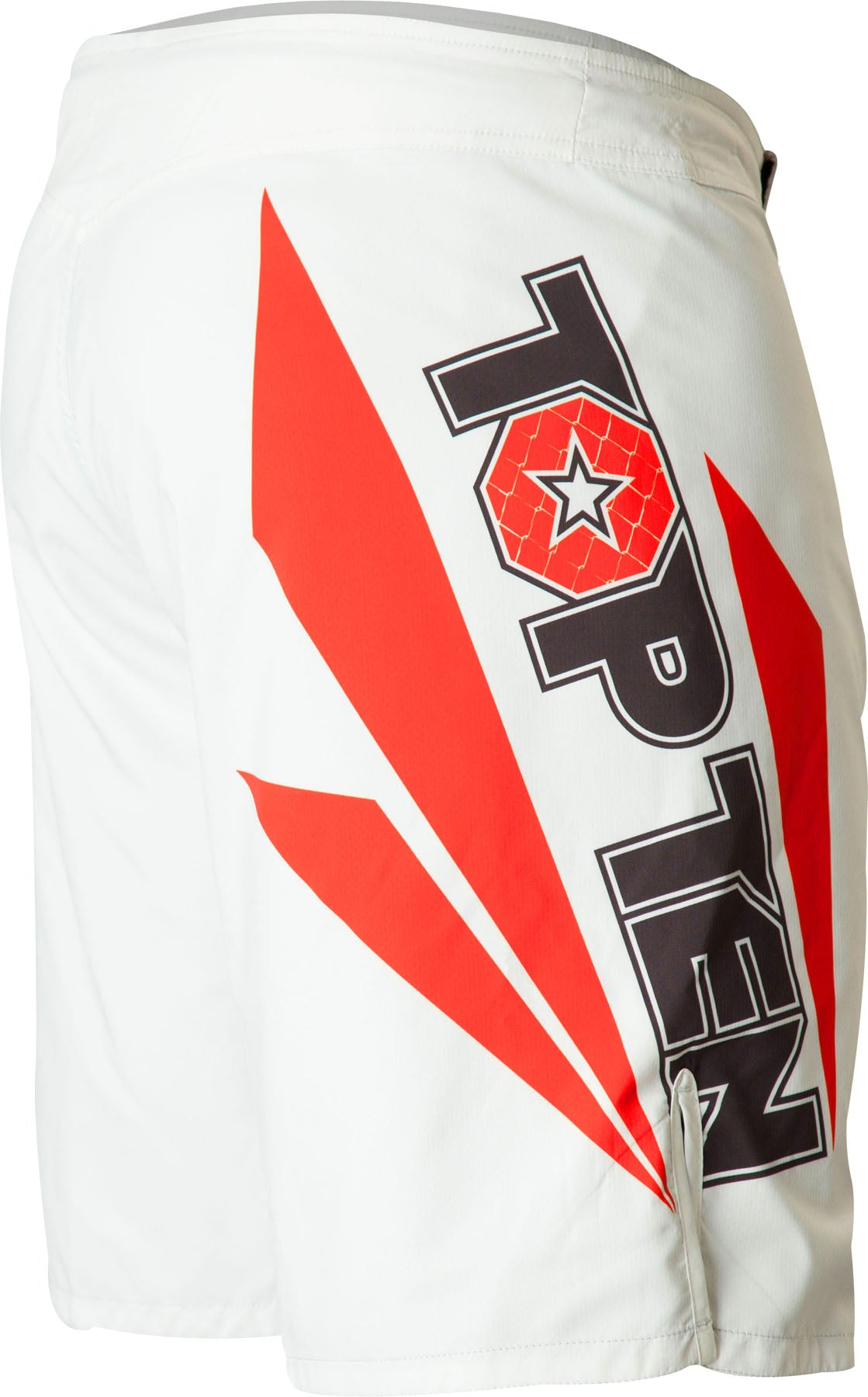 TOP TEN MMA MMAShorts “Triangle” = blackyellow White - Red 190 cm XL at Bytomic Trade and Wholesale