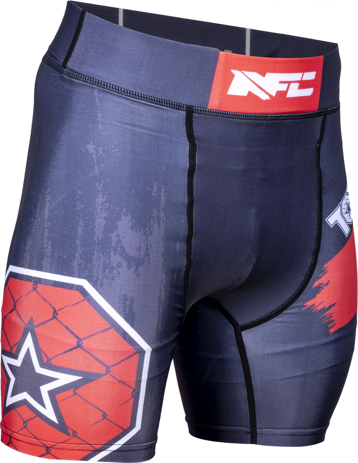 TOP TEN MMA Short tights “NFC Fight Night” blackblue at Bytomic Trade and Wholesale