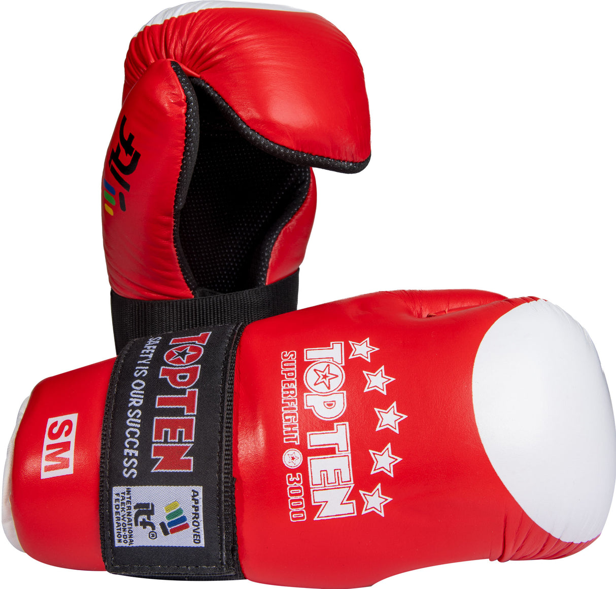 TOP TEN Open Hands “ITF Superfight 3000” Red L-XL at Bytomic Trade and Wholesale