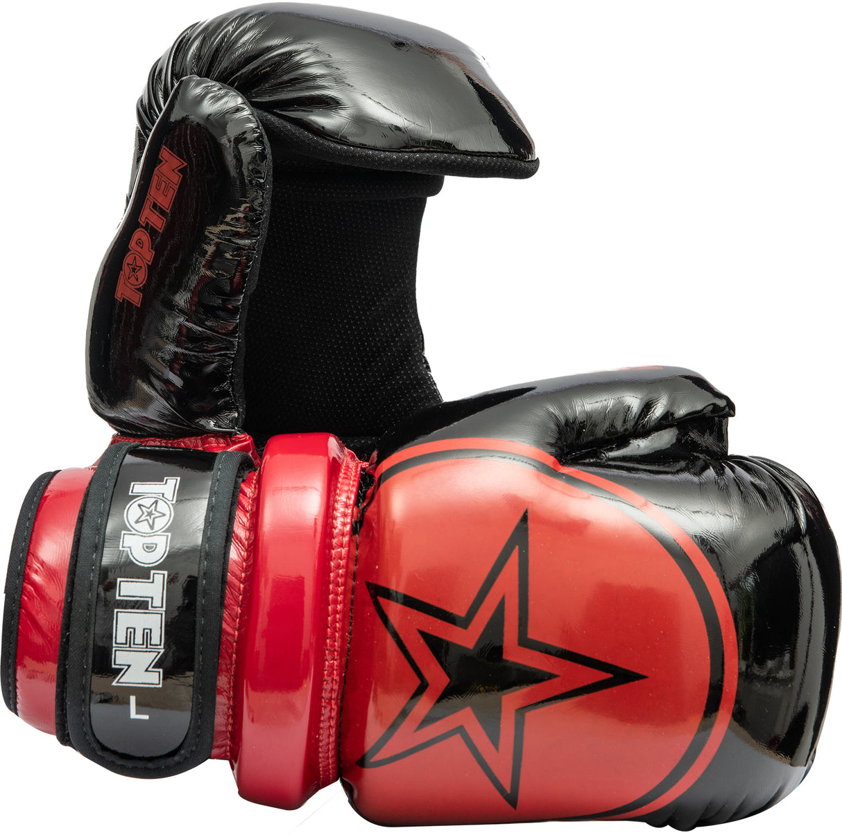 TOP TEN Pointfighter “Glossy Block Star” blackred Black - Red L at Bytomic Trade and Wholesale