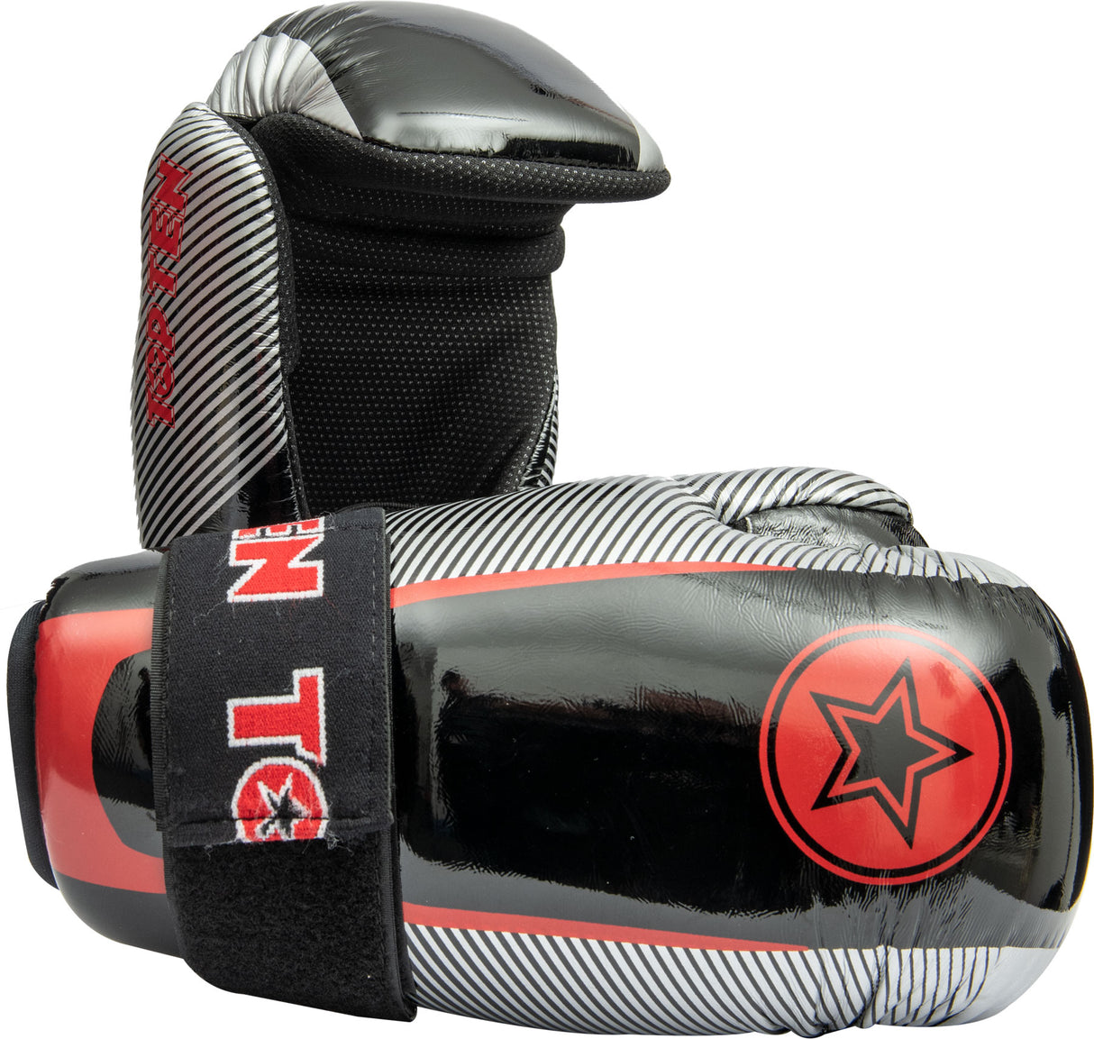 TOP TEN Pointfighter Glossy “Star & Stripes” Black - Silver M at Bytomic Trade and Wholesale