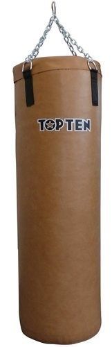 TOP TEN Punching bag Heavy Bag “TOP TEN” (filled) blackred Vintagebrown 120 cm at Bytomic Trade and Wholesale