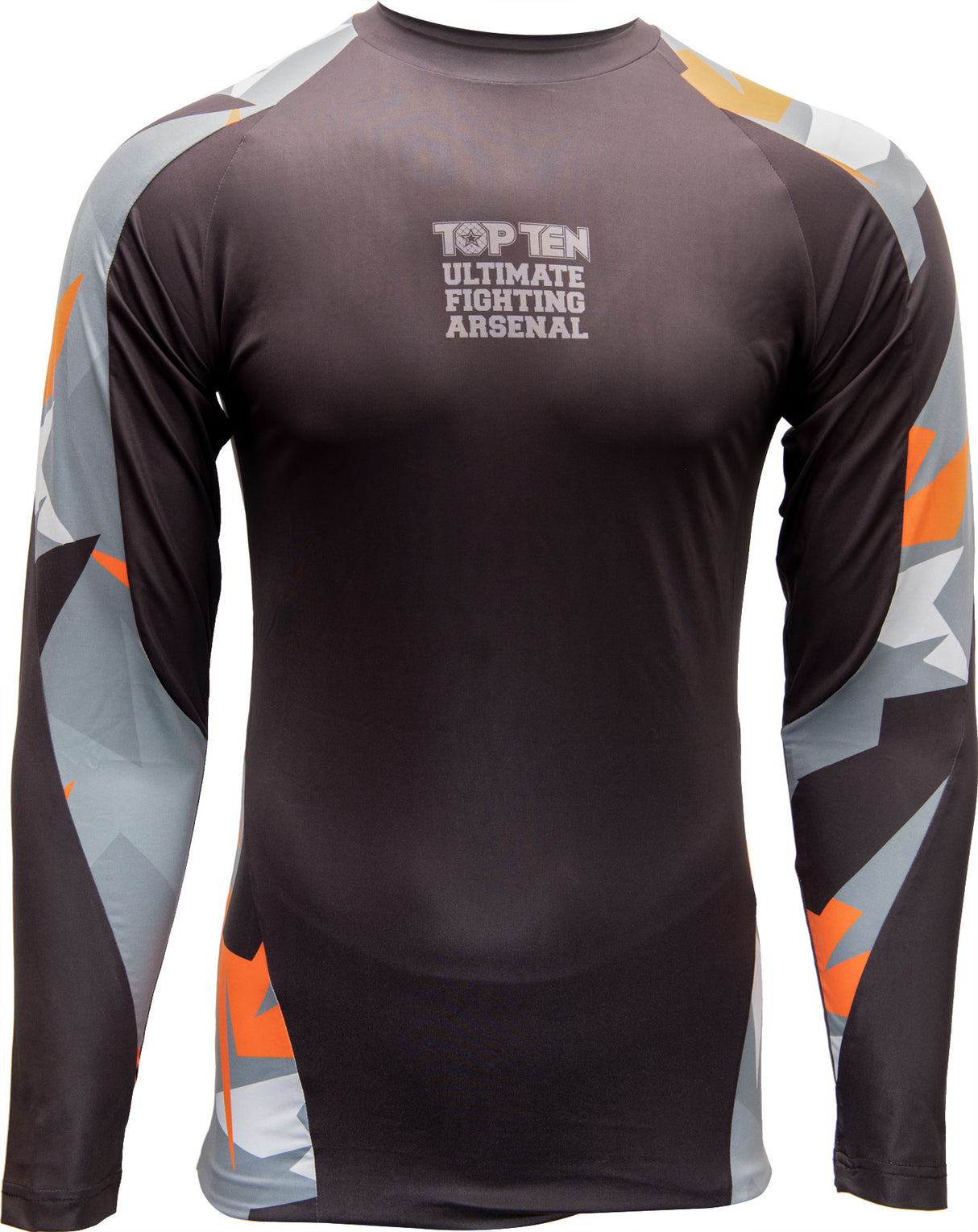 TOP TEN MMA Rash Guard “Jungle” long sleeve blueyellow at Bytomic Trade and Wholesale