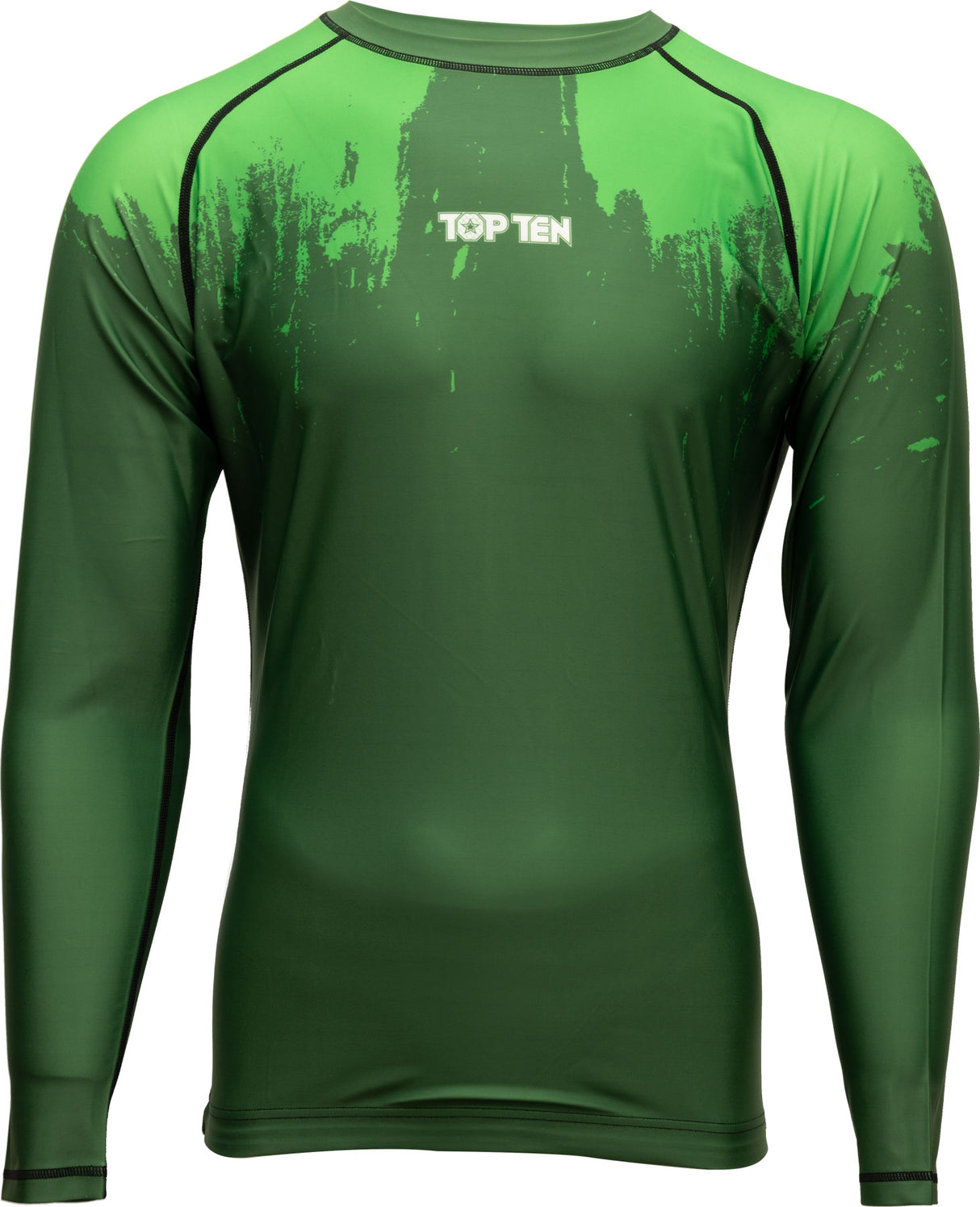 TOP TEN MMA Rash Guard “Power Ink” Green M at Bytomic Trade and Wholesale