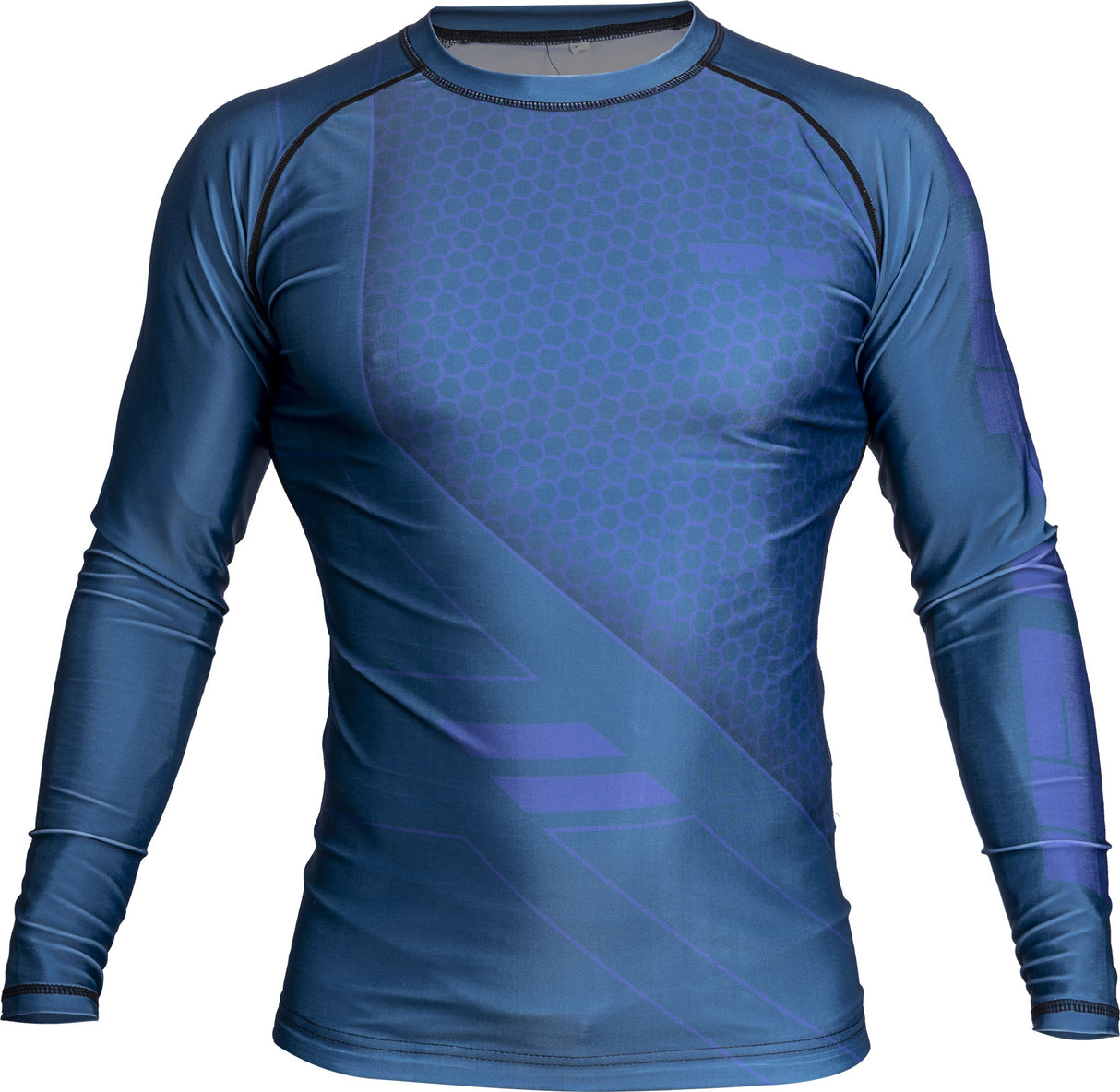 TOP TEN MMA Rash Guard “COMBat” Blue L at Bytomic Trade and Wholesale
