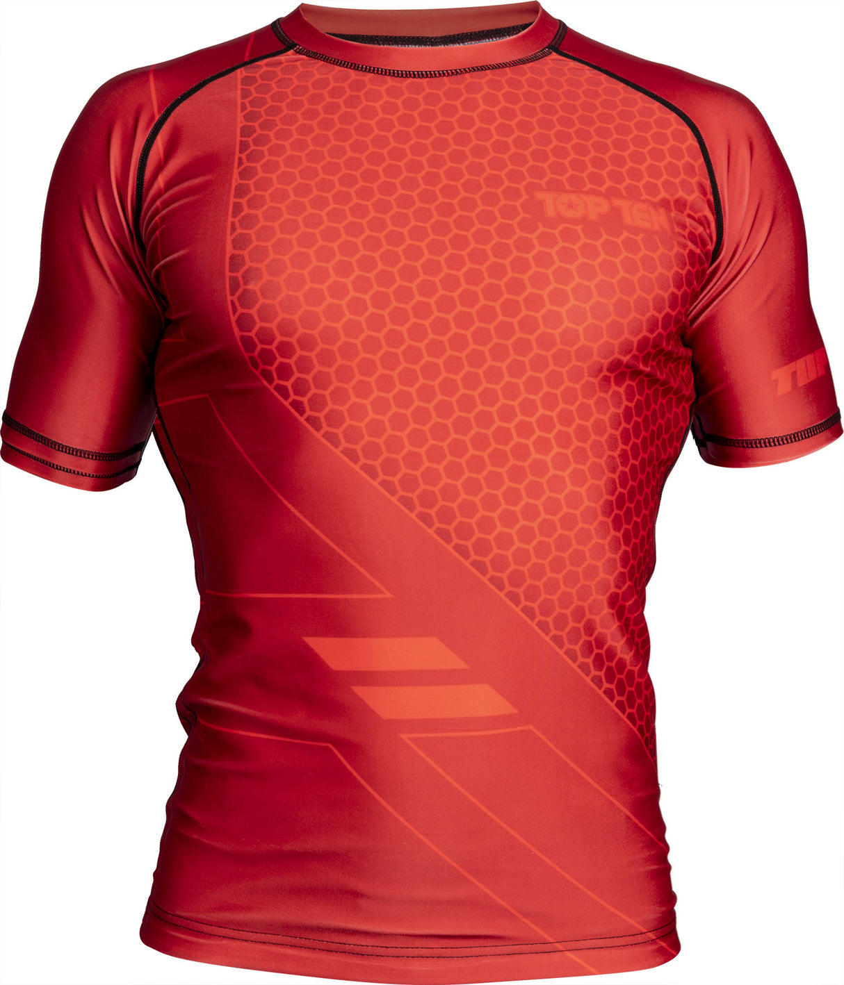 TOP TEN MMA Rash Guard “COMBat” Red XL at Bytomic Trade and Wholesale