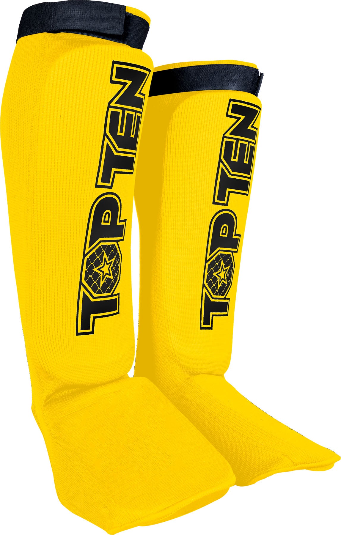 TOP TEN MMA MMA Shin and Instepguard “Contender” Yellow XS at Bytomic Trade and Wholesale