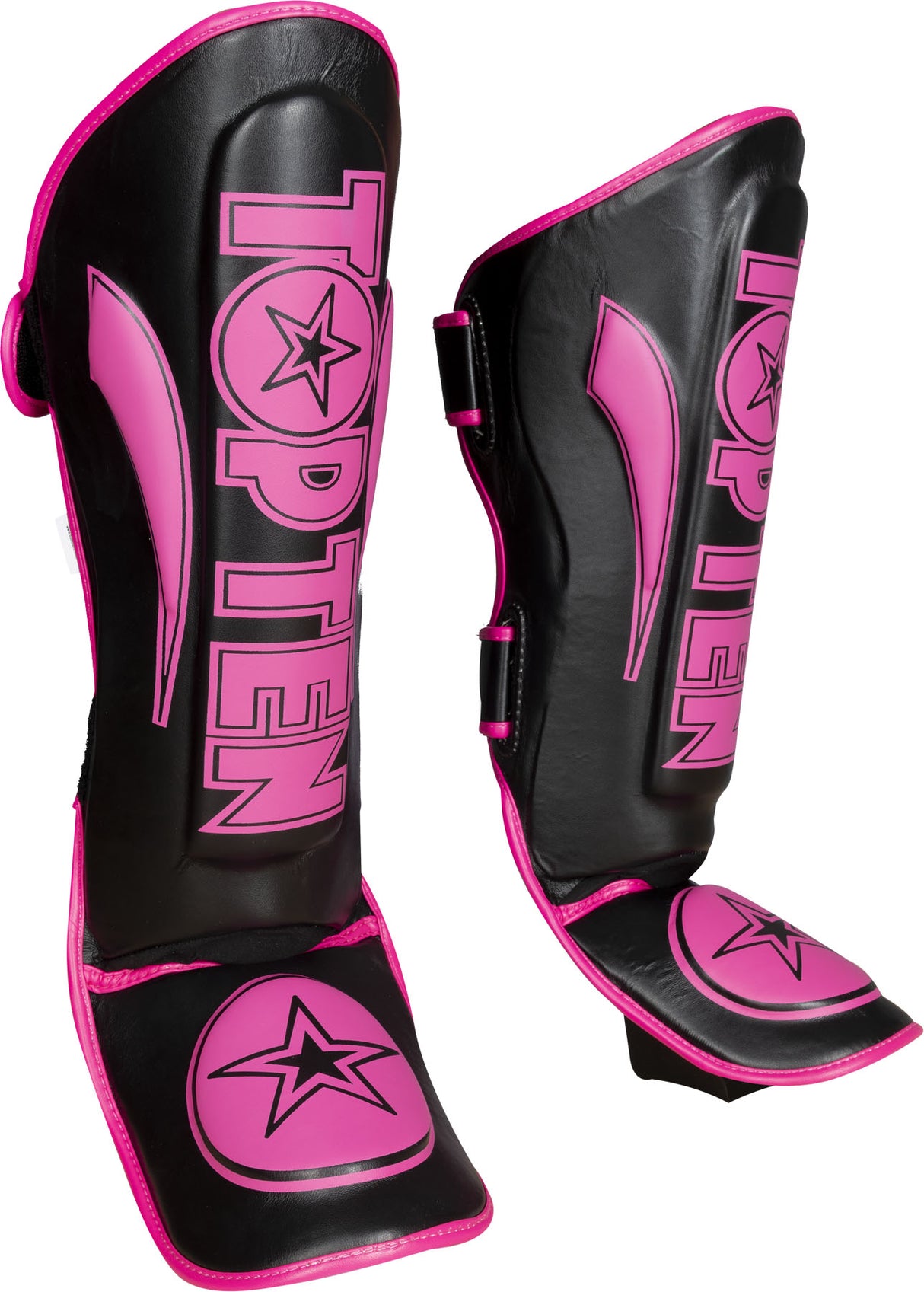 TOP TEN Shin and Instep Guard "Star Light“ blackblack Black - Pink S at Bytomic Trade and Wholesale
