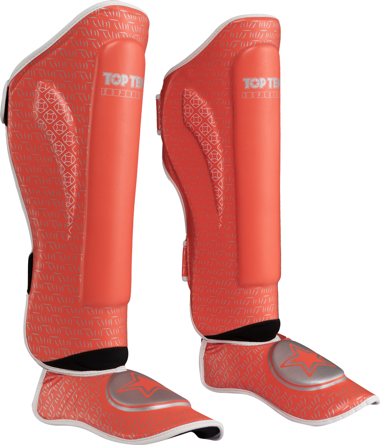 TOP TEN Shin and Instep Guard “Superior” Orange XS at Bytomic Trade and Wholesale