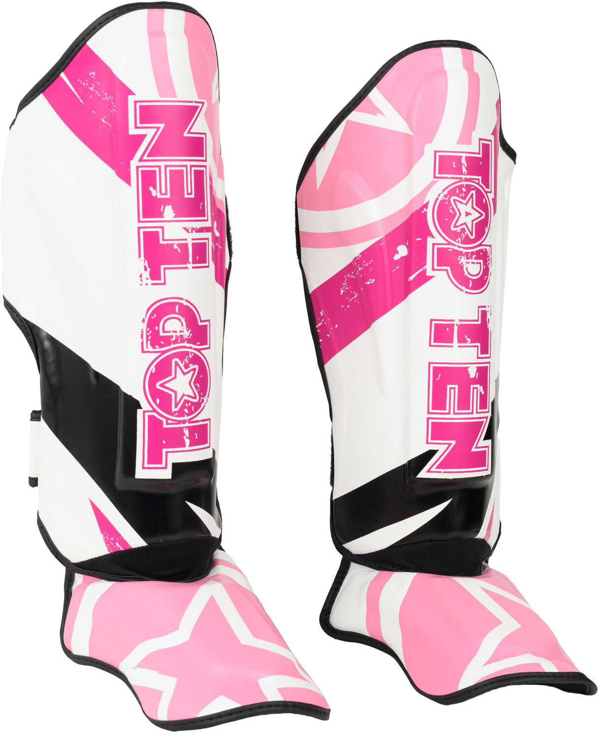 TOP TEN Shin and Instep Guard “Urban Arts” bluewhite Pink - White XS at Bytomic Trade and Wholesale