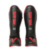 TOP TEN Shin Guard “Triangle II Neo” for Thaiboxing K1 und MMA blackred Black - Red S at Bytomic Trade and Wholesale