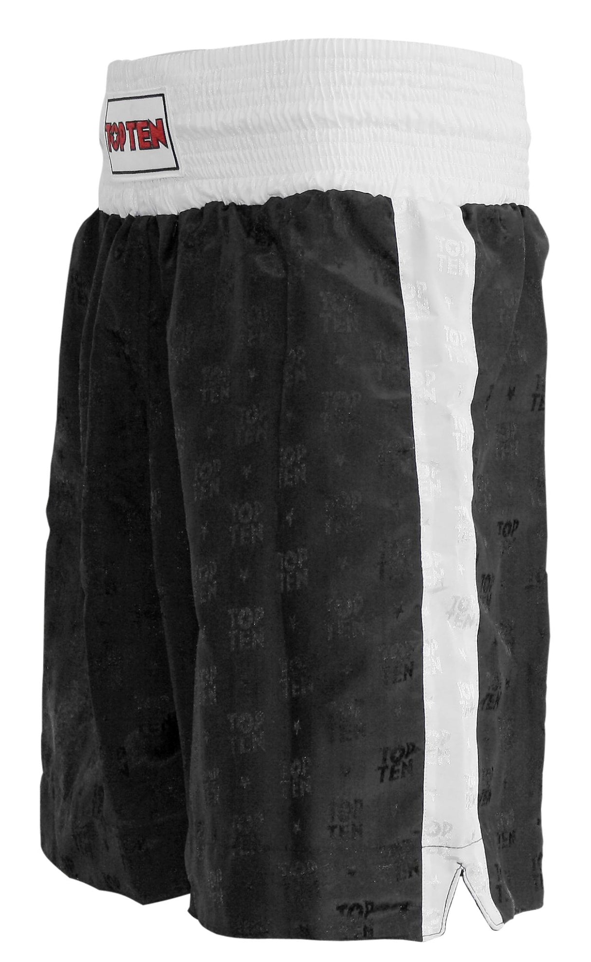 TOP TEN Shorts “Simple Stripe” = blackgold Black - White 160 cm S at Bytomic Trade and Wholesale