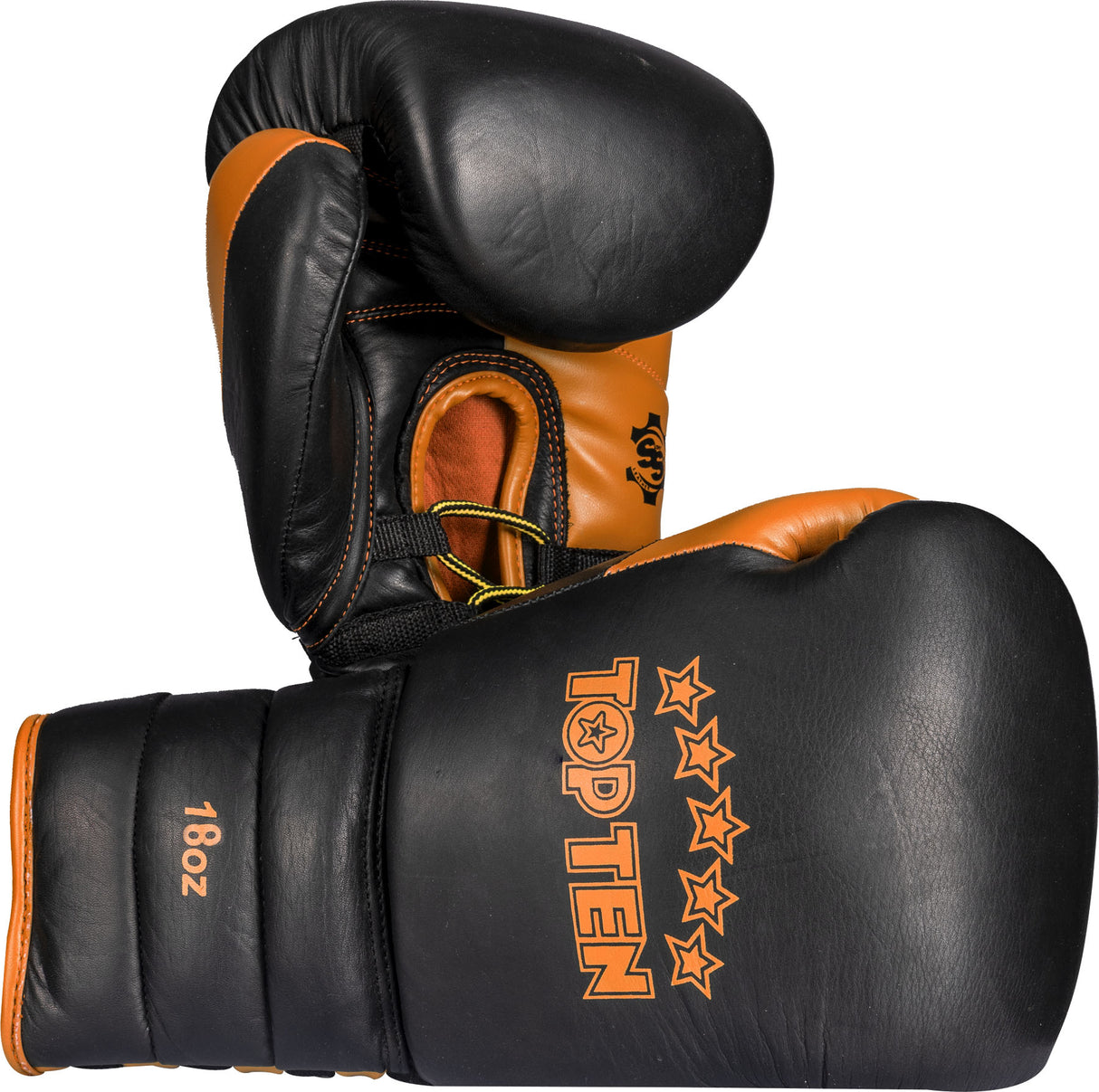 TOP TEN Sparring gloves “Lace Up Pro” 16 oz blackgreen at Bytomic Trade and Wholesale