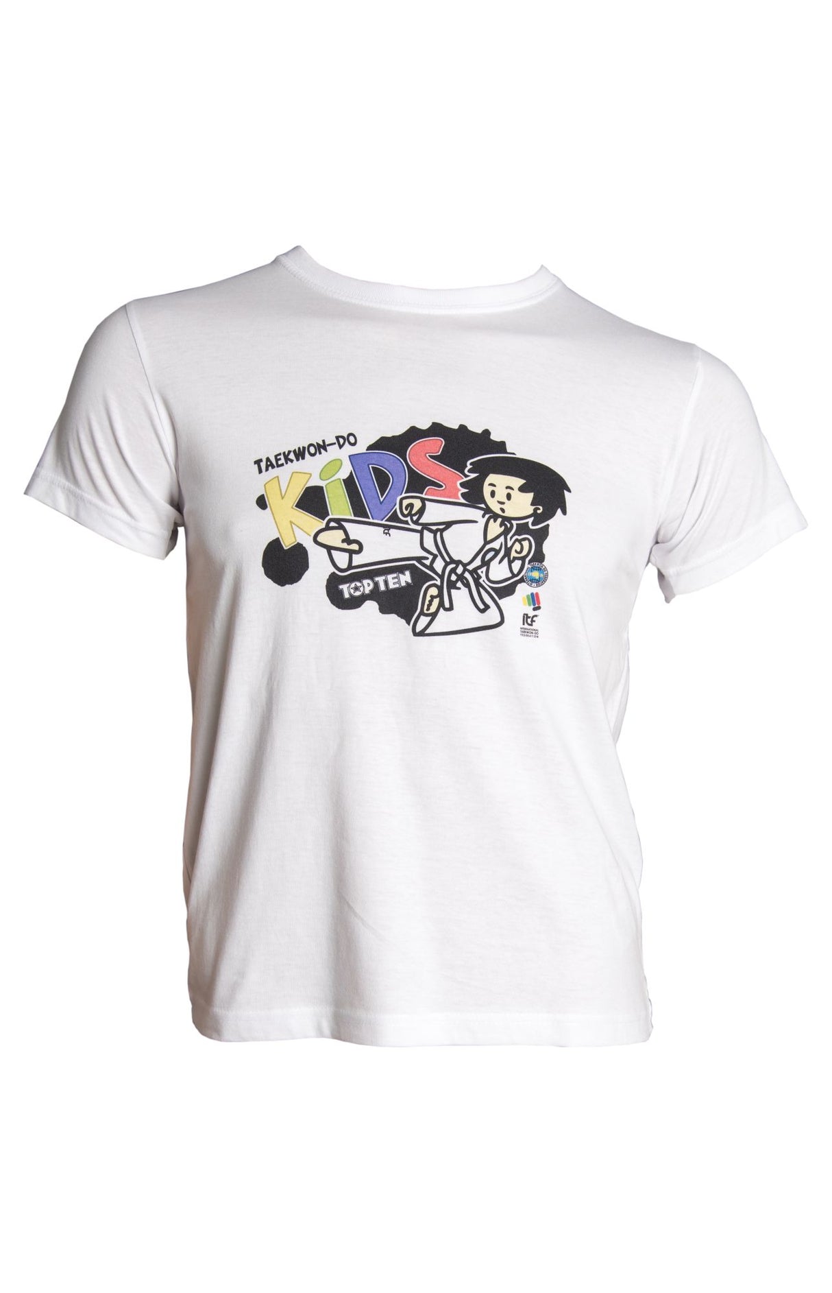 TOP TEN TShirt for Kids “ITF KIDS” for Kids = White 140 cm XXS at Bytomic Trade and Wholesale