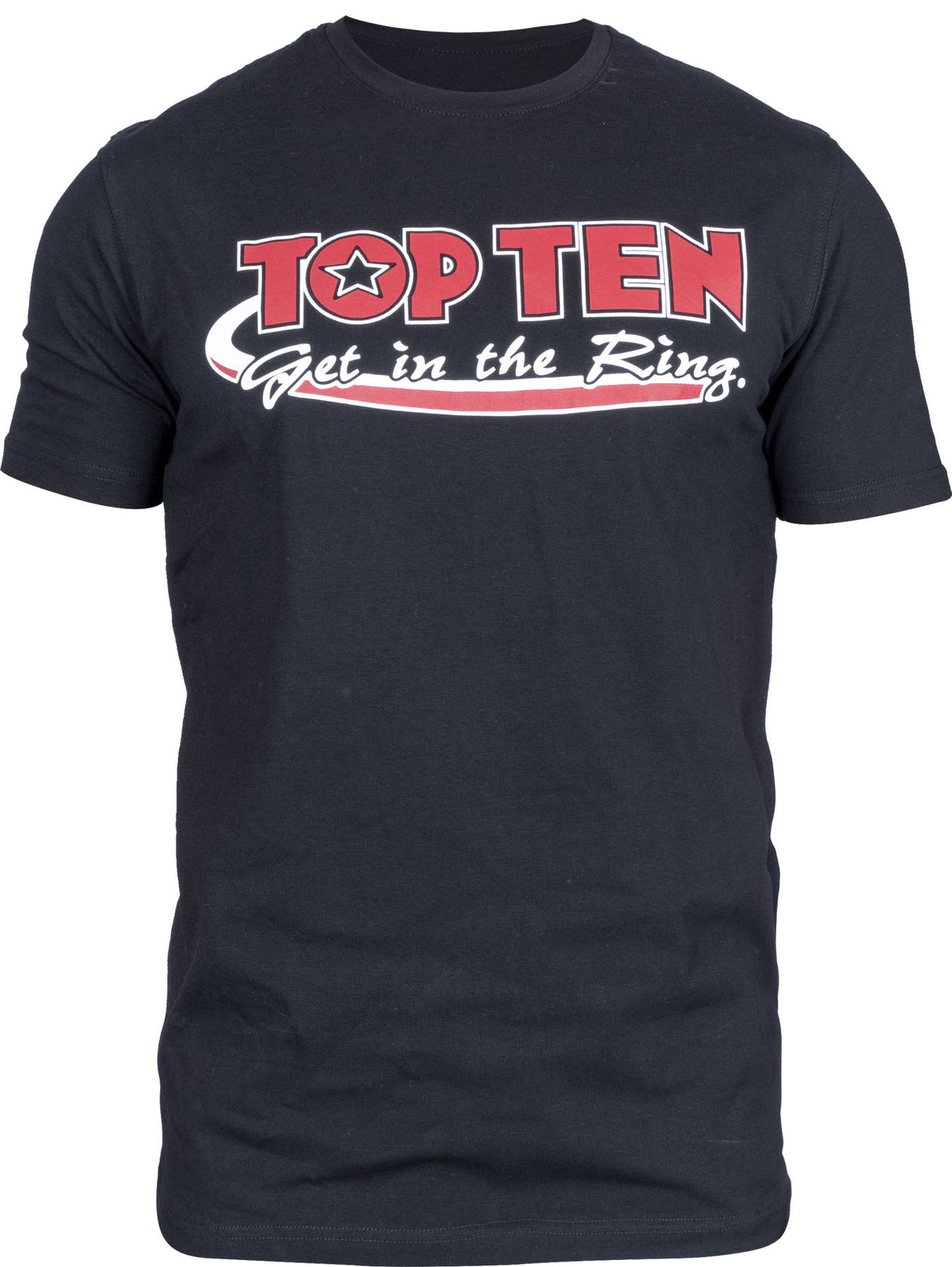 TOP TEN Tshirt “Get in the Ring” with WAKO label Black L at Bytomic Trade and Wholesale