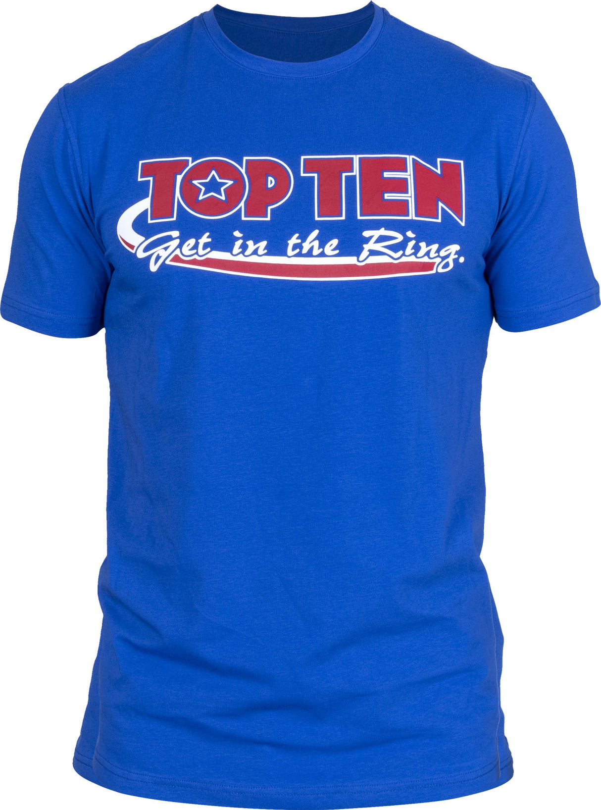TOP TEN Tshirt “Get in the Ring” with WAKO label Blue L at Bytomic Trade and Wholesale